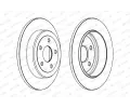 FERODO Brzdov kotou PREMIER - 330 mm FE DDF2096C, DDF2096C