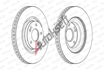 FERODO Brzdov kotou PREMIER - 320 mm FE DDF2199C, DDF2199C