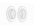 FERODO Brzdov kotou PREMIER - 302 mm FE DDF2338C, DDF2338C