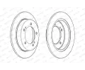 FERODO Brzdov kotou PREMIER - 290 mm FE DDF2411C, DDF2411C