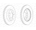 FERODO Brzdov kotou PREMIER - 266 mm FE DDF2413C, DDF2413C