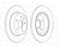 FERODO Brzdov kotou PREMIER - 264 mm FE DDF2426C, DDF2426C