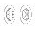 FERODO Brzdov kotou PREMIER Coat+ disc - 247 mm FE DDF244C, DDF244C