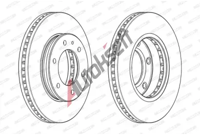 FERODO Brzdov kotou PREMIER - 302 mm FE DDF2462C-1, DDF2462C-1