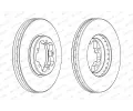 FERODO Brzdov kotou PREMIER - 288 mm FE DDF2469, DDF2469