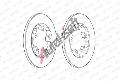 FERODO Brzdov kotou PREMIER - 308 mm FE DDF2484C, DDF2484C