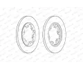 FERODO Brzdov kotou PREMIER - 308 mm FE DDF2485C, DDF2485C