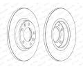 FERODO Brzdový kotouč PREMIER - 268 mm FE DDF2569C, DDF2569C