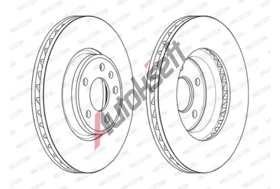 FERODO Brzdov kotou PREMIER - 318 mm FE DDF2596C-1, DDF2596C-1