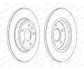 FERODO Brzdov kotou PREMIER - 300 mm FE DDF2599C, DDF2599C