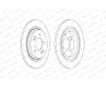 FERODO Brzdový kotouč PREMIER - 284 mm FE DDF2604C, DDF2604C