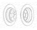 FERODO Brzdov kotou PREMIER - 302 mm FE DDF2607C, DDF2607C
