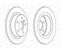 FERODO Brzdový kotouč PREMIER - 280 mm FE DDF2612C, DDF2612C