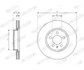 FERODO Brzdový kotouč PREMIER FE DDF2664C, DDF2664C