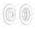 FERODO Brzdov kotou PREMIER - 290 mm FE DDF2683C, DDF2683C