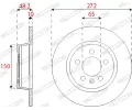 FERODO Brzdový kotouč PREMIER FE DDF2691C, DDF2691C