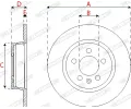 FERODO Brzdový kotouč PREMIER FE DDF2691C, DDF2691C