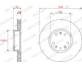 FERODO Brzdový kotouč PREMIER FE DDF2782C, DDF2782C