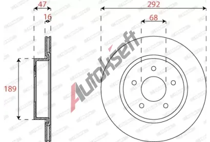 FERODO Brzdov kotou PREMIER - 292 mm FE DDF2786C, DDF2786C
