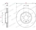 FERODO Brzdový kotouč PREMIER FE DDF2811C, DDF2811C
