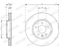 FERODO Brzdový kotouč PREMIER FE DDF2811C, DDF2811C