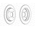 FERODO Brzdov kotou PREMIER Coat+ disc - 253 mm FE DDF281C, DDF281C