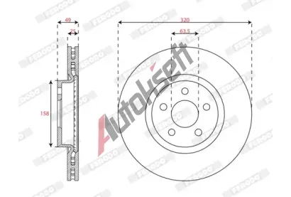 FERODO Brzdov kotou PREMIER FE DDF3053C, DDF3053C