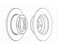 FERODO Brzdov kotou PREMIER Coat+ disc - 245 mm FE DDF321C, DDF321C