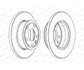 FERODO Brzdov kotou PREMIER - 260 mm FE DDF426C, DDF426C