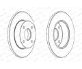FERODO Brzdov kotou PREMIER Coat+ disc - 234 mm FE DDF442C, DDF442C