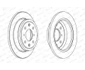 FERODO Brzdov kotou PREMIER Coat+ disc - 239 mm FE DDF468C, DDF468C