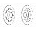 FERODO Brzdov kotou PREMIER Coat+ disc - 261 mm FE DDF524C, DDF524C