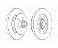 FERODO Brzdov kotou PREMIER - 258 mm FE DDF542-1, DDF5421