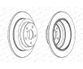 FERODO Brzdov kotou PREMIER - 266 mm FE DDF678C, DDF678C