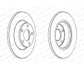 FERODO Brzdov kotou PREMIER Coat+ disc - 280 mm FE DDF759C, DDF759C
