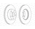 FERODO Brzdov kotou PREMIER Coat+ disc - 280 mm FE DDF767C, DDF767C