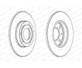 FERODO Brzdový kotouč PREMIER Coat+ disc - 239 mm FE DDF795C, DDF795C
