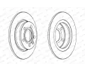 FERODO Brzdov kotou PREMIER Coat+ disc - 268 mm FE DDF847C, DDF847C
