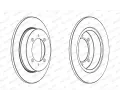 FERODO Brzdov kotou PREMIER Coat+ disc - 260 mm FE DDF886C, DDF886C