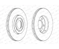 FERODO Brzdov kotou PREMIER Coat+ disc - 256 mm FE DDF927C, DDF927C