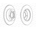 FERODO Brzdov kotou PREMIER Coat+ disc - 245 mm FE DDF952C, DDF952C