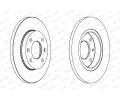 FERODO Brzdov kotou PREMIER Coat+ disc - 247 mm FE DDF995C, DDF995C