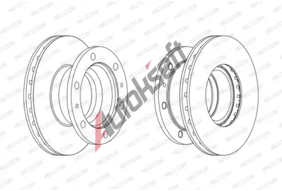 FERODO Brzdový kotouč PREMIER - 304 mm FE FCR105A, FCR105A FERODO Brzdový kotouč PREMIER - 304 mm FE FCR105A, FCR105A