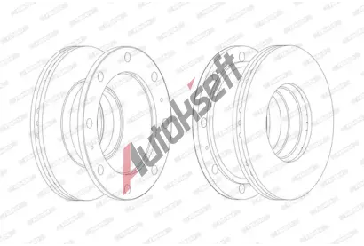 FERODO Brzdov kotou PREMIER - 322 mm FE FCR106A, FCR106A