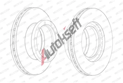 FERODO Brzdov kotou PREMIER - 430 mm FE FCR145A, FCR145A