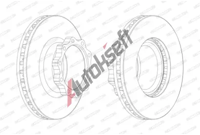 FERODO Brzdov kotou PREMIER - 377 mm FE FCR147A, FCR147A