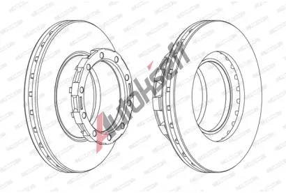FERODO Brzdov kotou PREMIER - 430 mm FE FCR168A, FCR168A