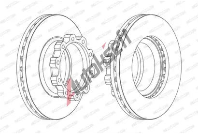 FERODO Brzdov kotou PREMIER - 430 mm FE FCR170A, FCR170A