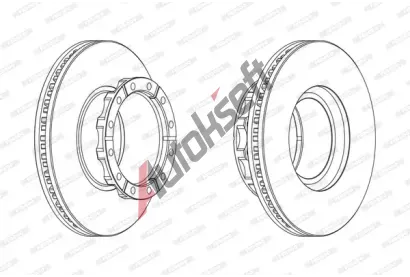 FERODO Brzdov kotou PREMIER - 436 mm FE FCR173A, FCR173A