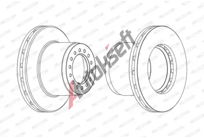 FERODO Brzdov kotou PREMIER - 377 mm FE FCR189A, FCR189A
